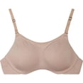 thumbnail image 3 of Fruit of the Loom Women's Breathable Cami Bra with Convertible Straps 2-Pack, Beige, 38D, 3 of 7