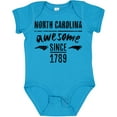 thumbnail image 3 of Inktastic North Carolina Awesome Since 1789 Boys or Girls Baby Bodysuit, 3 of 5