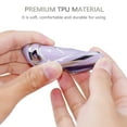 thumbnail image 5 of OFFCURVE for Cadillac Key Fob Cover, Key Fob Case Shell for 2015-2019 Cadillac Escalade CTS XTS ATS STS XT4 XT5 CT6 SRX Premium Soft TPU Smart Key Holder Car Accessories, Purple sliver(1pc), 5 of 6