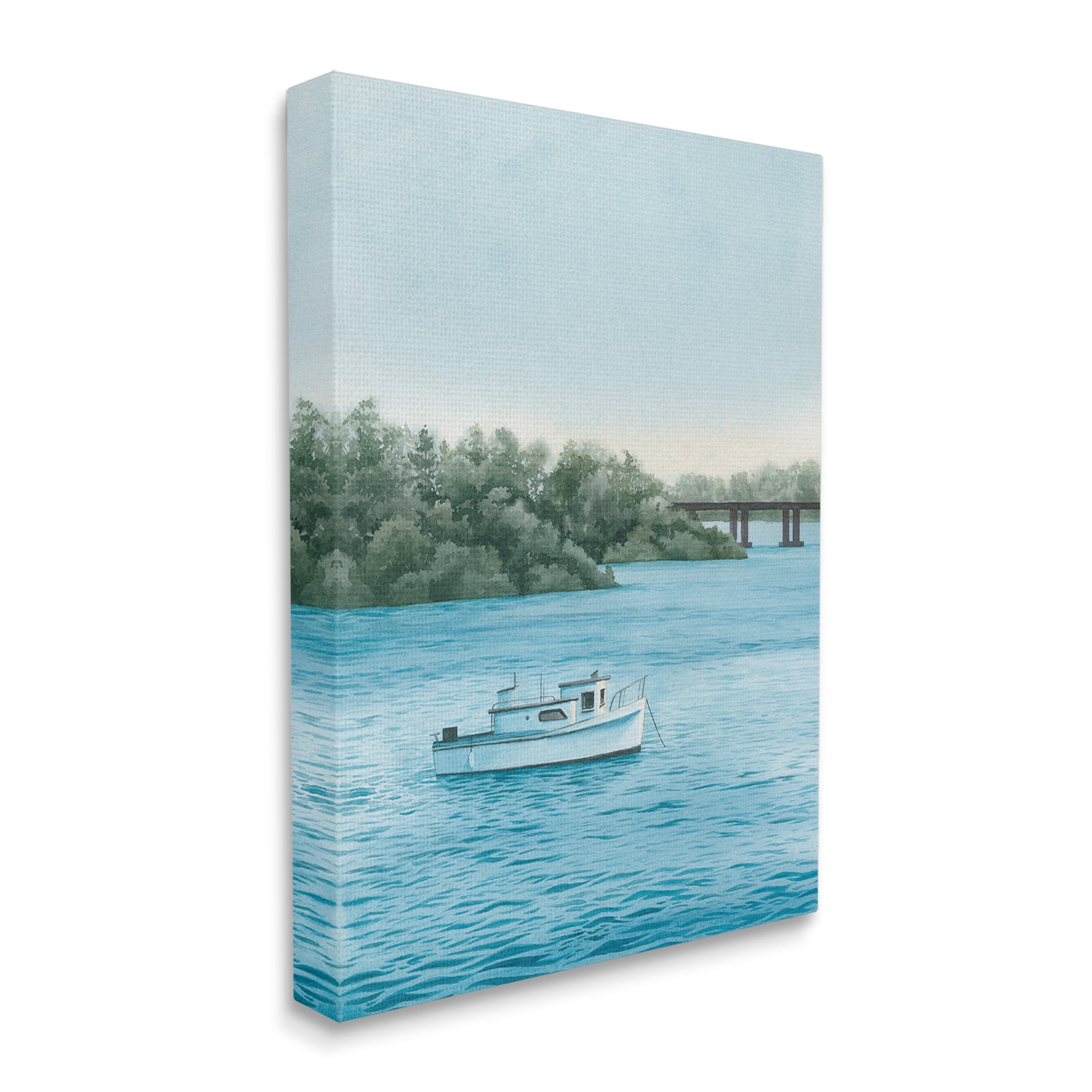 Stupell Industries Traditional Boating Seascape Transportation Photography Gallery Wrapped Canvas Art Print Wall Art, 16 x 20