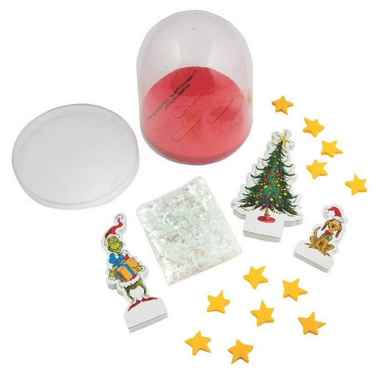 Grinch Glitter Snow Globe 12 - Craft Kits - 12 Pieces