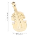 thumbnail image 2 of unbranded Cello Model Ceramic Ornament Golden Cello Shape Simple Artistic Style 1Set, 2 of 8
