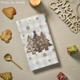 thumbnail image 2 of SOME THING Wood Xmas Tree Christmas Kitchen Towels Dish Towels, 18x26 Inch Holiday Merry and Bright Winter Decoration Hand Towels Set of 2, 2 of 6