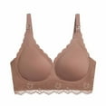 thumbnail image 2 of Fengqque Mother's Plus Size Nursing Soft Comfort Fit Bra Ultra-thin Lace Without Steel Ring Breast Upward Opening Feeding Bra, 2 of 5