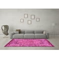 thumbnail image 3 of Ahgly Company Indoor Square Persian Pink Traditional Area Rugs, 4' Square, 3 of 4