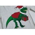 thumbnail image 3 of Little Boys Girls Christmas Pajama Set for Toddle Clothes Dinosaur Planet 100% Cotton Pjs Kids Sleepwear 3-10T (Dinosaur-White, 5_years), 3 of 7