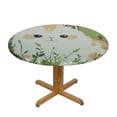 thumbnail image 3 of BCIIG Cute Cat Round Tablecloth Waterproof Resistant Fabric Mother's Day Outdoor Fitted 100% Polyester Fiber Stain-Resistant and Washable for Indoor and Outdoor Dining Events 46"-50, 3 of 8