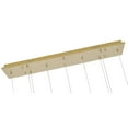 thumbnail image 2 of Bethel International Chandelier  Brushed Gold Stainless Steel & Crystal, 2 of 5