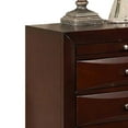 thumbnail image 2 of Contemporary Style Wooden Nightstand with Three Drawers and Metal Knobs, Brown, 2 of 3