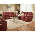 thumbnail image 2 of Southern Motion Inspire Leather Power Headrest Sofa in Red/Marsala, 2 of 2