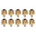 thumbnail image 1 of Unique Bargains 10 Pcs Raccord Droit en Laiton R3/8-19 Filetage SAE Accessoires de Tétine Hydraulique, 1 of 7
