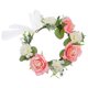 thumbnail image 4 of GOOHOCHY Corona de flores: Diadema ajustable hecha a mano con rosas artificiales para mujer. Accesorio floral para el cabello, ideal para bodas, fiestas y festivales., 4 of 8