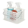 iDesign Frost Small Stackable Shower Basket, 9" L x 6.8" W x 5.3" H