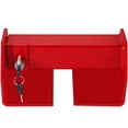 thumbnail image 1 of KFFKFF Security Lock for Cargo Containers, Adjustable 9.84"-17.32" Span, Includes 2 Keys, Red Powder-Coated Finish, Spring Lock Mechanism, Suitable for Containers and Semi-Trailer Boxes, 1 of 9