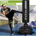 thumbnail image 6 of RDX XXL 330LBS Freestanding Punching Bag with Cover & Gloves – 72” Adult Heavy Pedestal Punch Bag Set - 17 Suction Cup 8 Extended Legs Stand Base - Kick Boxing MMA Muay Thai Home Gym Fitness Training, 6 of 10