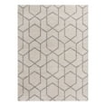thumbnail image 2 of Unique Loom Eco Trellis Collection Area Rug - Mondo (7' 10" x 10' Rectangle Ivory/Gray), 2 of 6