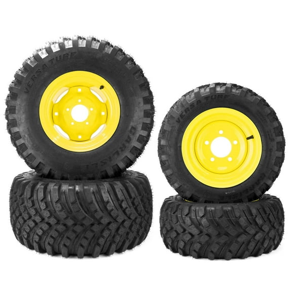 (4) Versa Turf Tire Assm 26x12.00-12 18x8.50-10 John Deere TCU20390 LVA20123