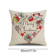 thumbnail image 3 of relayinert Housse de Coussin de Noël Imprimée pour Canapé, 14, 3 of 8