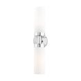 thumbnail image 3 of Livex Lighting Aero 2-Light Glass/Metal ADA Vanity Sconce in Polished Chrome, 3 of 14