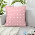 thumbnail image 6 of ZICANCN Pink Heart Background Throw Pillow Covers, Bed Couch Sofa Knit Decorative Pillow Covers for Living Room Farmhouse, 22"x22", 6 of 8