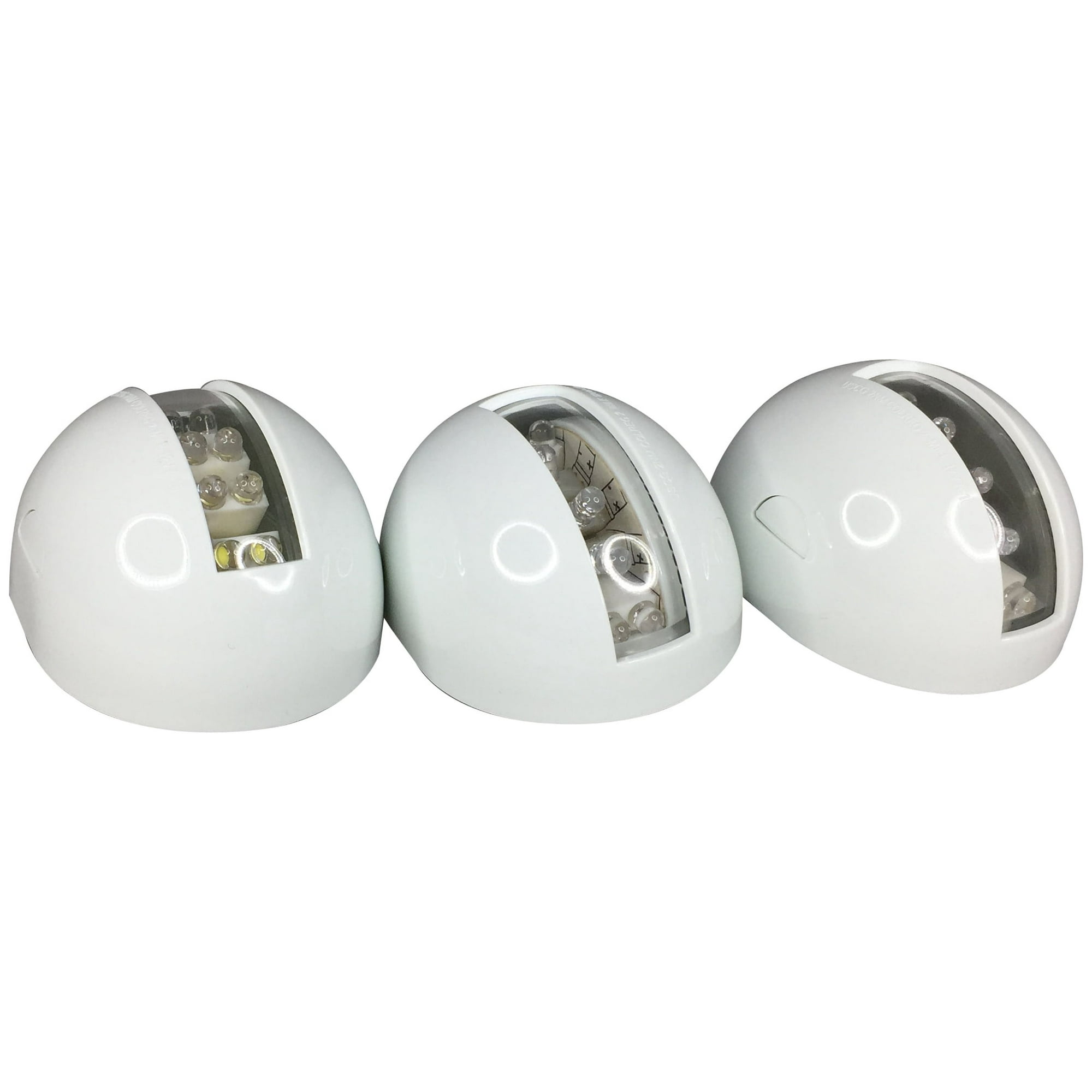 Pactrade Marine Boat Combo Side LED Stern Transom and Bi Color Pair Green Red Navigation Light USCG 2NM ABYC-16 Aprroval 12v White