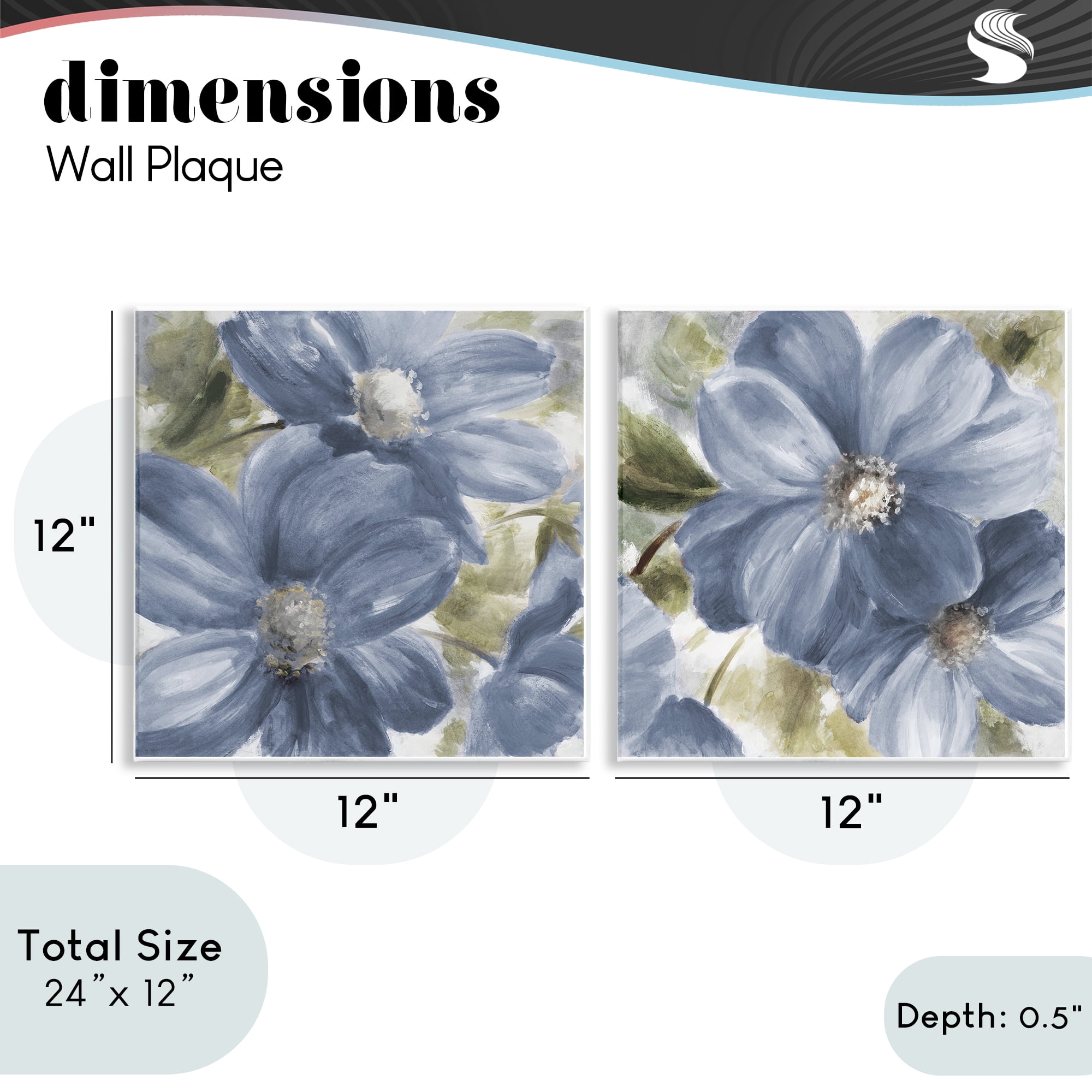 Stupell Industries Floral Walk in Beauty 2 Piece Wall Plaque Art Set, design by Lanie Loreth