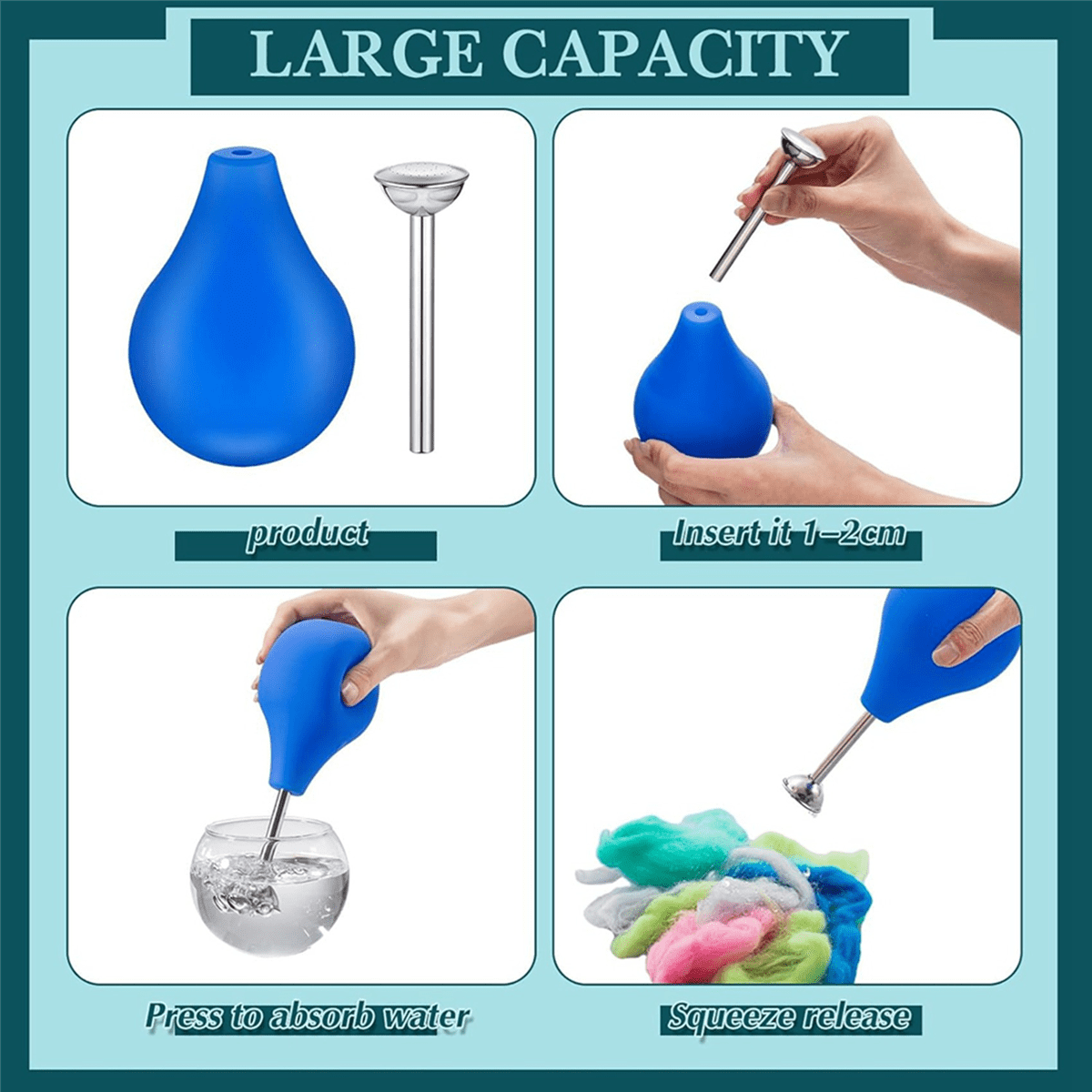 12 Pcs Ball  Sprinkler Flower Sprinkler Ball Brauser Squeeze Sprinkler Wet Felting Tools Watering Sprinkler Nozzle