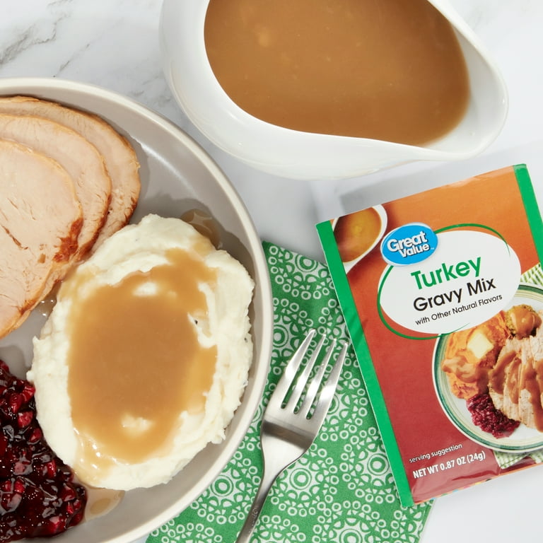 Great Value Turkey Gravy Mix, 0.87 oz