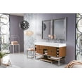 thumbnail image 3 of James Martin Furniture 867-V59D-NZB-MW 59 in. Tahoe Natural Zebrano Wood Double Bathroom Vanity with Matte White Solid Surface Top, 3 of 3