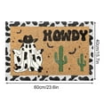 thumbnail image 3 of Halloween Doormat Funny HOWDY Floor Mat Halloween Decoration Velvet Floor Mat Household Dirt Mat HOWDY Door Front Carpet Novelty Fall Doormat, 3 of 5