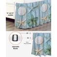 thumbnail image 3 of Coral Starfish Bed Skirt King Size 18" Drop Ocean Wood Grain Ruffled Wrap Around Bed Skirts Adjustable Elastic Bedskirt Dust Ruffle for King Size Bed, 3 of 7