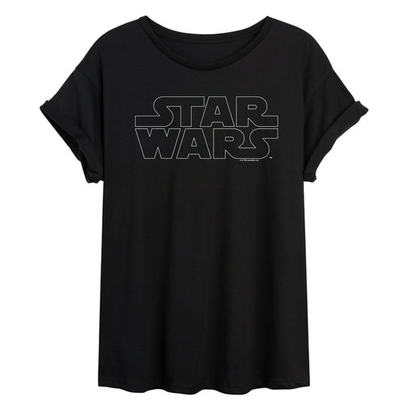 Star Wars - Logo Outline - Women's Oversized Tee