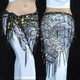 thumbnail image 3 of Minnieouse Bufanda de cadera para danza del vientre, accesorios de decoración, cinturones, , danza del vientre, cintura, traje de baile, cintura Cinturones Oro negro, 3 of 6