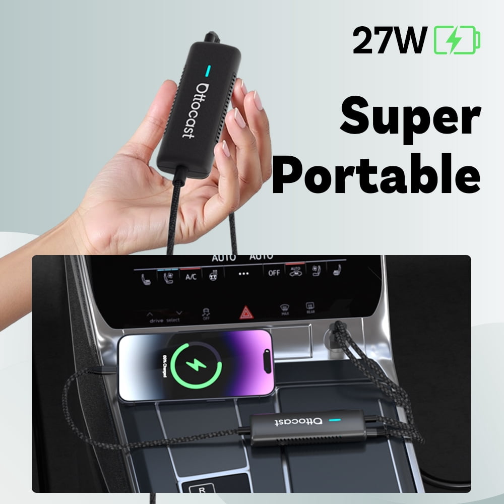 OTTOCAST Mirror Touch Bi-Mirroring Wireless CarPlay Adapter