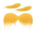 thumbnail image 1 of Fake Mustache Eyebrows Fake Beard Stick On Mustache Cosplay Costume Yellow Mustache And Eyebrows Cosplay Costume Accessories For Halloween, 1 of 4