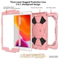 thumbnail image 4 of Universal Case Compatible with iPad 10.2 (8th/7th Generation) /iPad Air (3rd Generation) /iPad Pro (10.5 Inch) - Shockproof Rugged Case with Hand Strap Protective Kickstand Kids Cover (02 Rosegold), 4 of 6