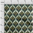 thumbnail image 1 of oneOone Cotton Poplin Fabric Ogee Flame Stitch Print Fabric By The Yard 56 Inch Wide, 1 of 4