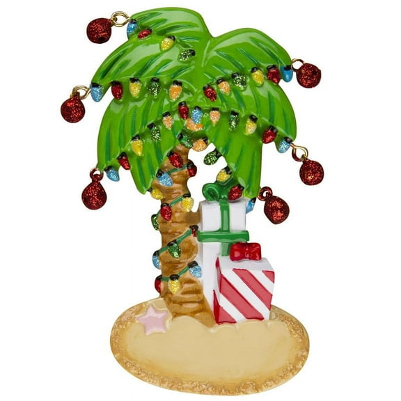 Christmas Palm Tree Personalized Christmas Ornament DO-IT-YOURSELF