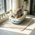 thumbnail image 5 of Top Entry Cat Litter Box with High Sides and Litter Scoop, Anti-Spill Large Capacity Covered Pan for Odor Control, Suitable for Large or Obese Cats, Blue, 5 of 6