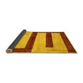 thumbnail image 2 of Ahgly Company Indoor Round Abstract Yellow Modern Area Rugs, 3' Round, 2 of 4