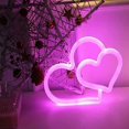 thumbnail image 1 of LINLIN LED Neon Sign,Heart Neon Sign Night Light Wall LED Neon Lamp USB Battery Powered Led Neon Light Sign for Home Bedroom Bar Party Decoration, 1 of 5