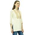 thumbnail image 5 of Phagun Women's Designer Short Tunic Angrakha Style Wrap Top Indian Ethinc Blouse, 5 of 7