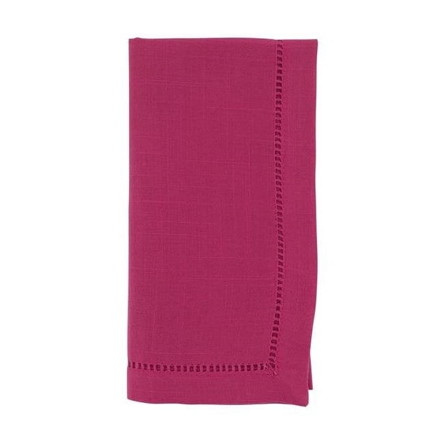 SARO 6313.FU20S Serviette de Table Classique 20 Po. Bordure Ourlet Fuchsia - Ensemble de 12