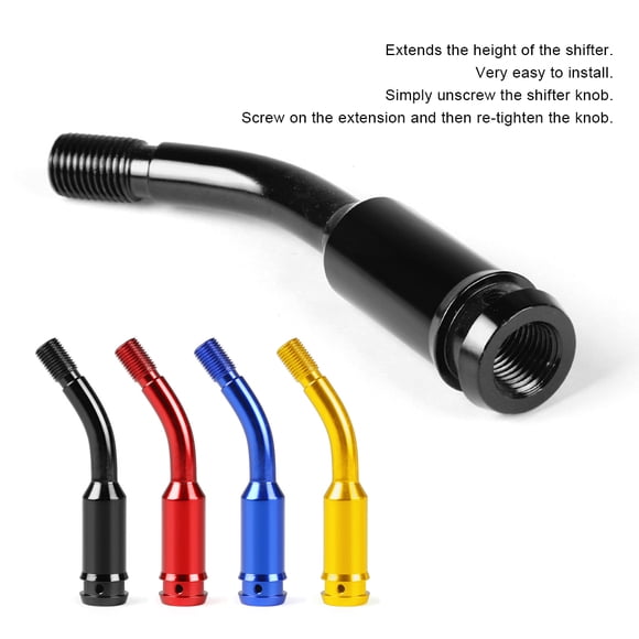 stanreset Car Professional Gear Shifter Small Bend Shift Knob Knobs Extension Stick Lever Replacement Part Repairing Shop Red