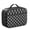 Gray and Black, variant on Gray and Black Checkered Pattern Insulated Lunch Bag Teens,Bento School Lunch Bag for Teens for Work,Picnic or Travel 10.6x7.7x4.3 Inches,12 Can Capacity