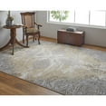 thumbnail image 4 of 8' X 10' Silver Tan And Gray Floral Power Loom Area Rug, 4 of 7