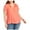 Orange - coral, variant on Style & Co. Womens Solid Pullover Blouse, Orange, Plus Size, 0X