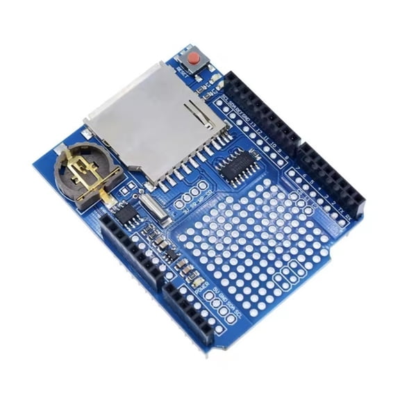 Data Logger Module Data Logging Shield With SD Card Slot And Real Time Clock For Arduino Precise Timestamp Recording