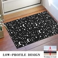 thumbnail image 3 of Black White Star Moon Pattern Door Rugs,Washable Non Slip Door Mats Indoor,Decorative Door Mats,Entry Mat Indoor for Entrance,Bedroom,Kitchen,Bathroom,16"x24", 3 of 6