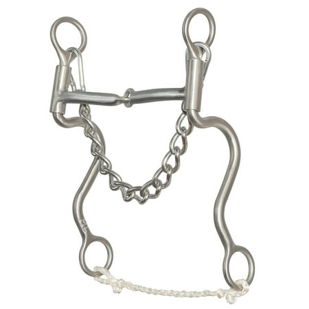 Partrade, Bit WW Ropr Coll 1/2" Comf LNG Shnk Snaffle 5-1/8"